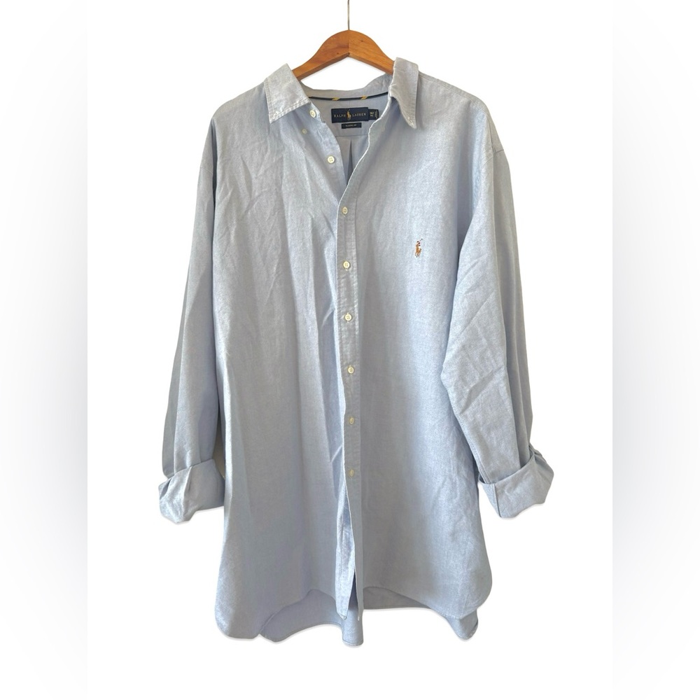 Polo by Ralph Lauren Light Blue Oxford Button-Down Shirt - Men's